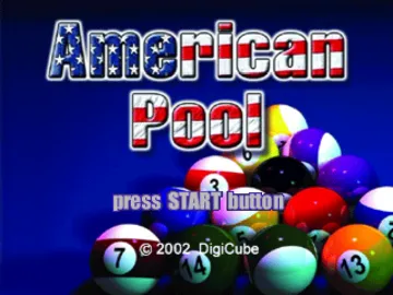 American Pool (US) screen shot title